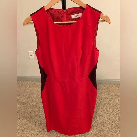 calvin klein red and black dress Izzy Shirt Dress in Runway Spot Navy
